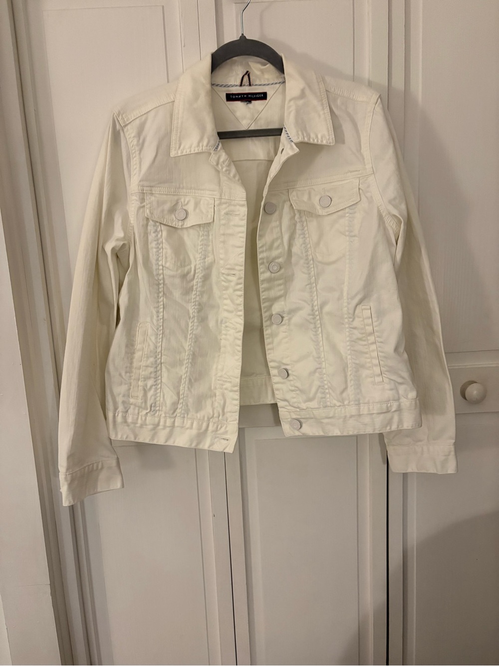 Tommy Hilfiger White Denim Jacket - Women's Classic Trucker